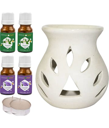Peepalcomm Ceramic Aroma Oils & Diffusers Set - Pack of 7