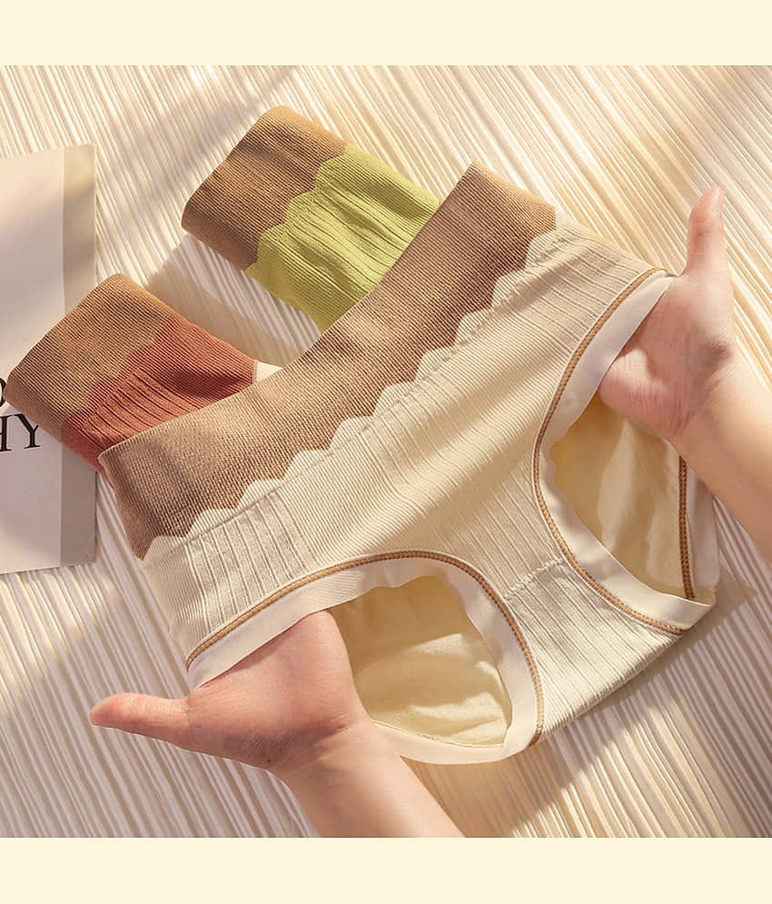 Flenzy Pack of 3 Nylon Hipster For Women ( Multicolor7 )