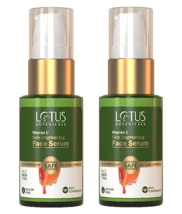 Lotus Botanicals Vitamin C Skin Brightening Face Serum(Pack of 2*30g= 60g)