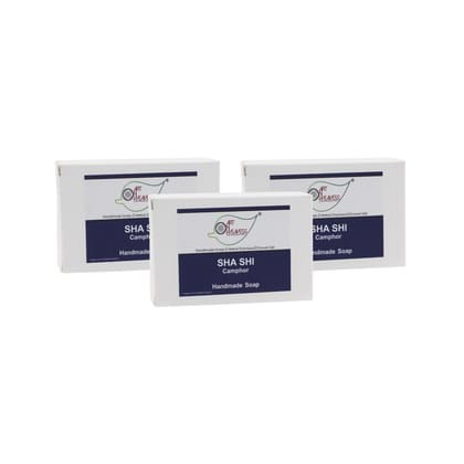Artnweavess SHA SHI Camphor Handmade Soap, 100 gm - Pack of 3