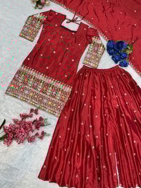 Beautiful Party Wear Top Plazzo And Dupatta Beautiful Party Wear Top Plazzo And Dupatta