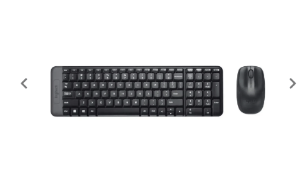 Logitech MK220 Compact Wireless Keyboard and Mouse Combo for Windows, 2.4 GHz Wireless with Unifying USB-Receiver