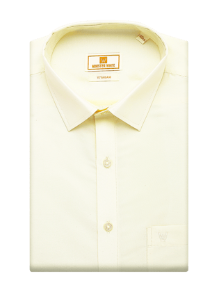 Mens Art Silk Cream Wedding Shirt Vivagam-36 / F/S / Cream