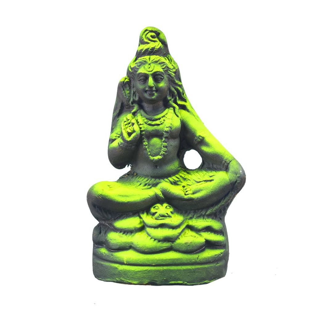 MAYAPURI Lord Shiva Murti Handmade Clay Idols Showcase with Mahadev Statue, Size 4.5 inches - Pooja Needs | Buy online on ZillyBuy