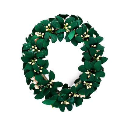 Green Color Rose Flower Gajra For Women Hair Pin (HRP216GRN)-Length: 29.00 CM x Width: 5.00 CM / Green / Alloy