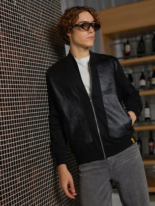 Self-Patch Bomber Jacket-M