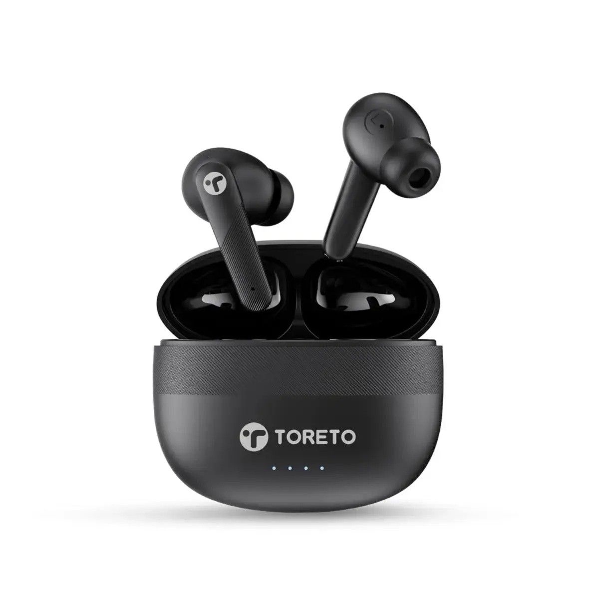 Toreto Tune Air TWS Earbud in ear Headphone Headset, Quad Mics &ENC For Cristal Clear calling , 25 Hr Playtime