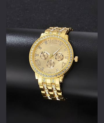 DECLASSE Gold Metal Analog Womens Watch