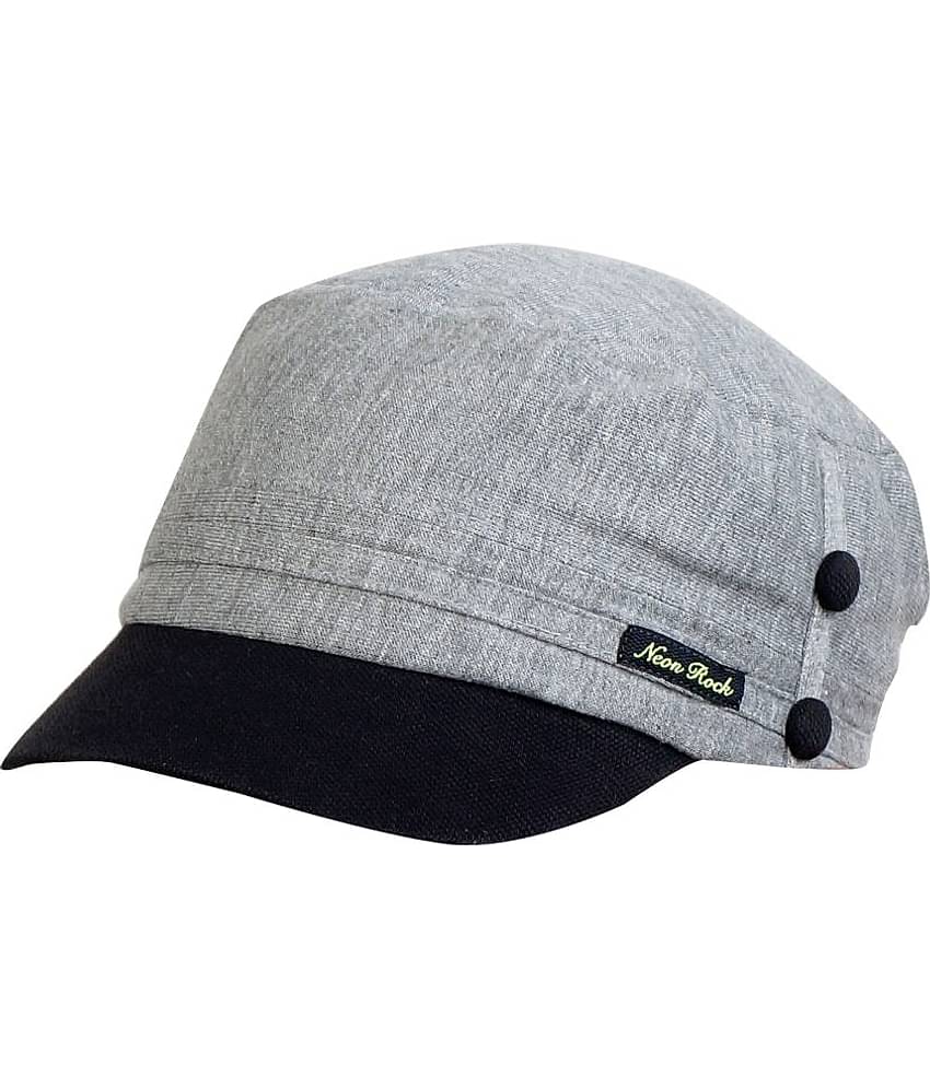 Zacharias - Gray Cotton Men's Cap ( Pack of 1 )