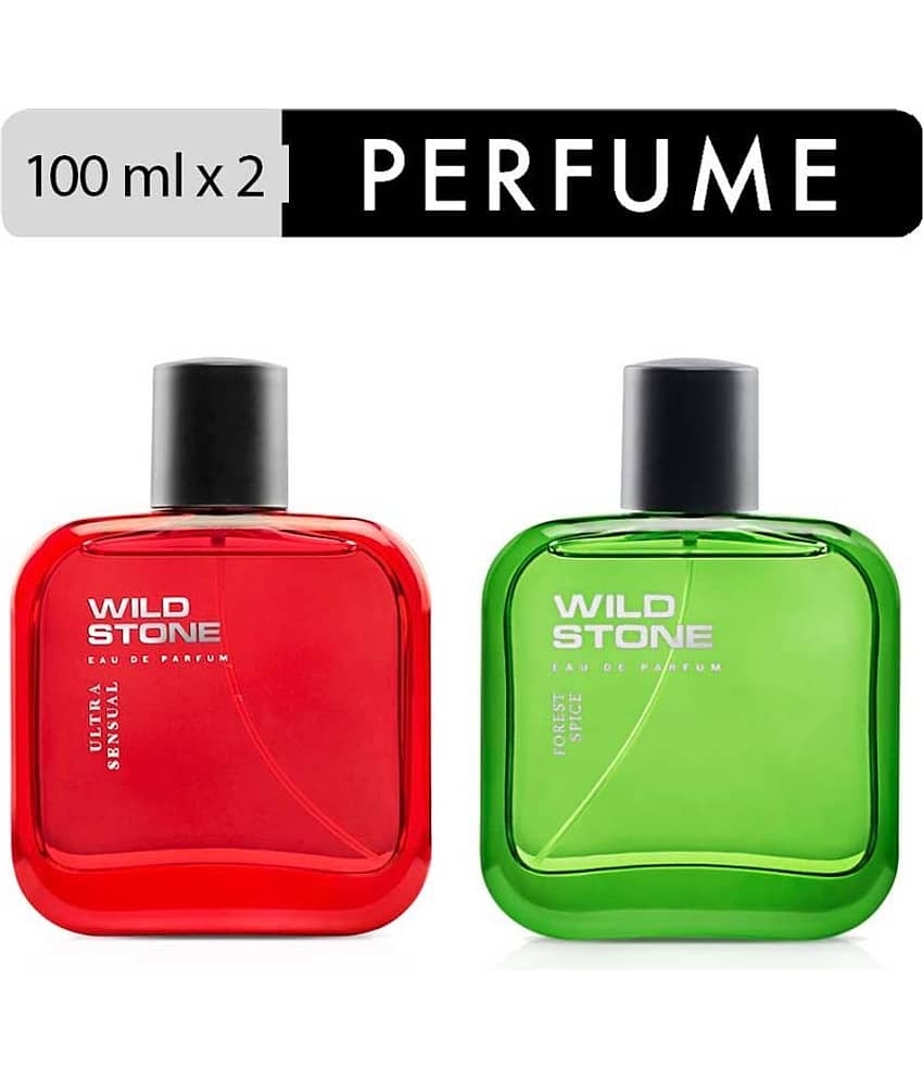 Wild Stone Spice and Ultra Sensual EDP Perfume 100ml Each (Pack of 2) Eau de Parfum - 200 ml (For Men & Women)