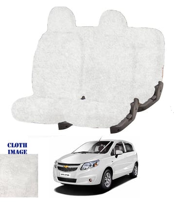 Chevrolet Sail Hatchback White 5 Seater Car Seat Cover
