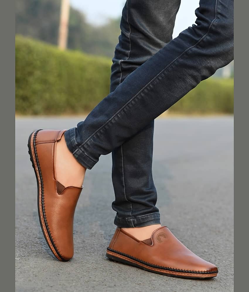 Rising Wolf Black Men's Slip On Formal Shoes