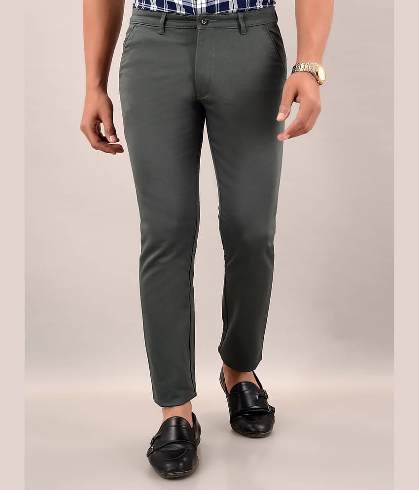 VILLAIN Slim Flat Men's Chinos - Grey ( Pack of 1 )