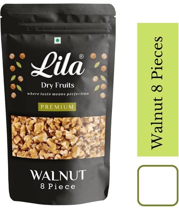 LILA DRY FRUITS Raw Walnut Kernels 200 Grams Premium 8pcs Grade Rich in Protein