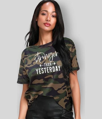 Leotude Women Cotton Printed Regular Fit Round Neck T-Shirt ( Multicolor )