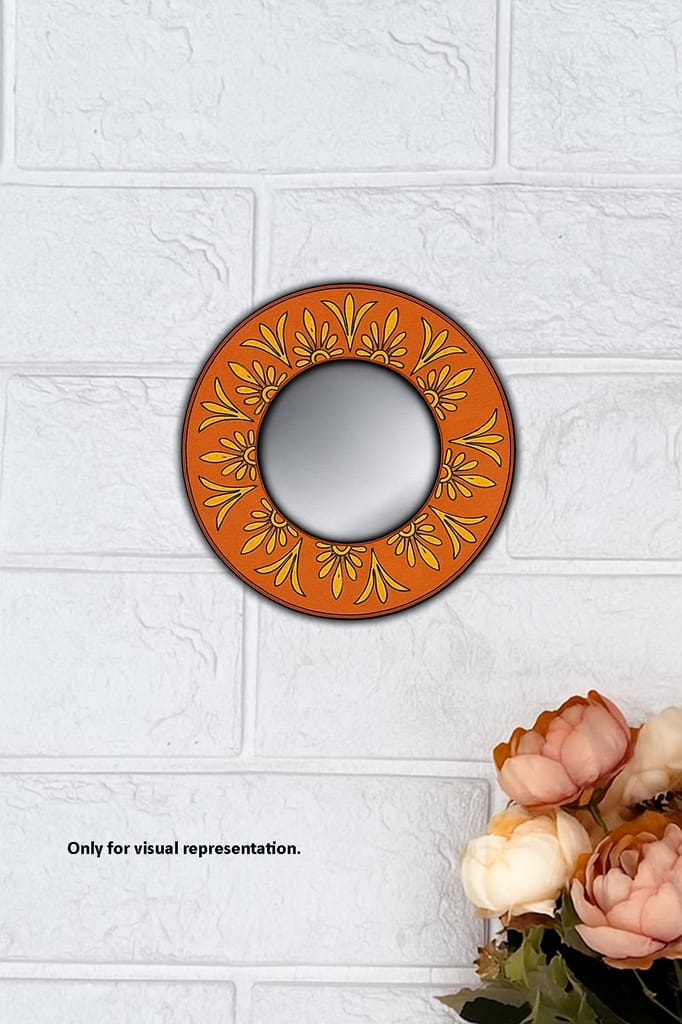 Dbeautify's MDF Round Wall Mirror with Frame