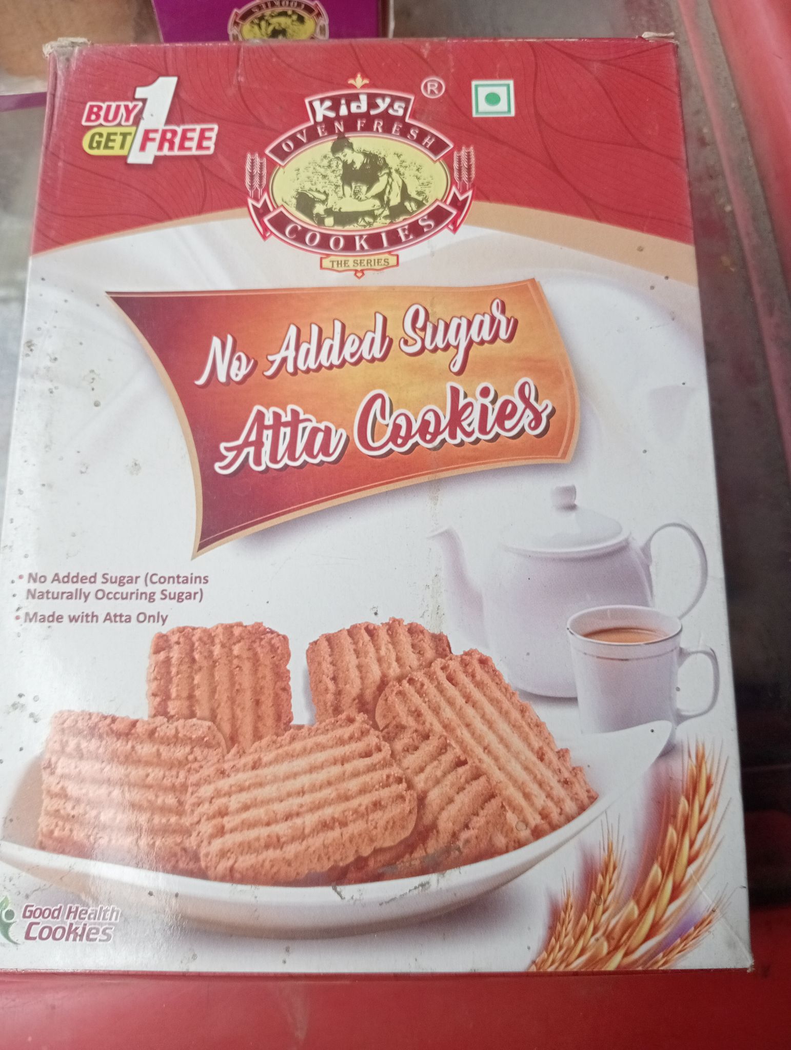 Kidys no added sugar atta cookies 