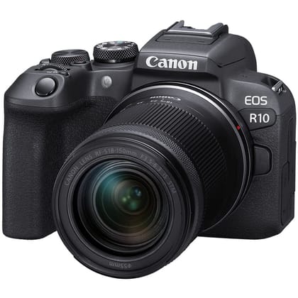Canon EOS R10 24.2MP RF-S18-150 F/3.5-6.3 IS STM Mirrorless Camera (APS-C Sendor, 4K UHD Video) for Wedding & Content Creators - Black Canon EOS R10 24.2MP RF-S18-150 F/3.5-6.3 IS STM Mirrorless Camera (APS-C Sendor, 4K UHD Video) for Wedding & Content C