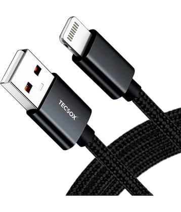 Tecsox Black 5 A Lightning Cable 1 Meter