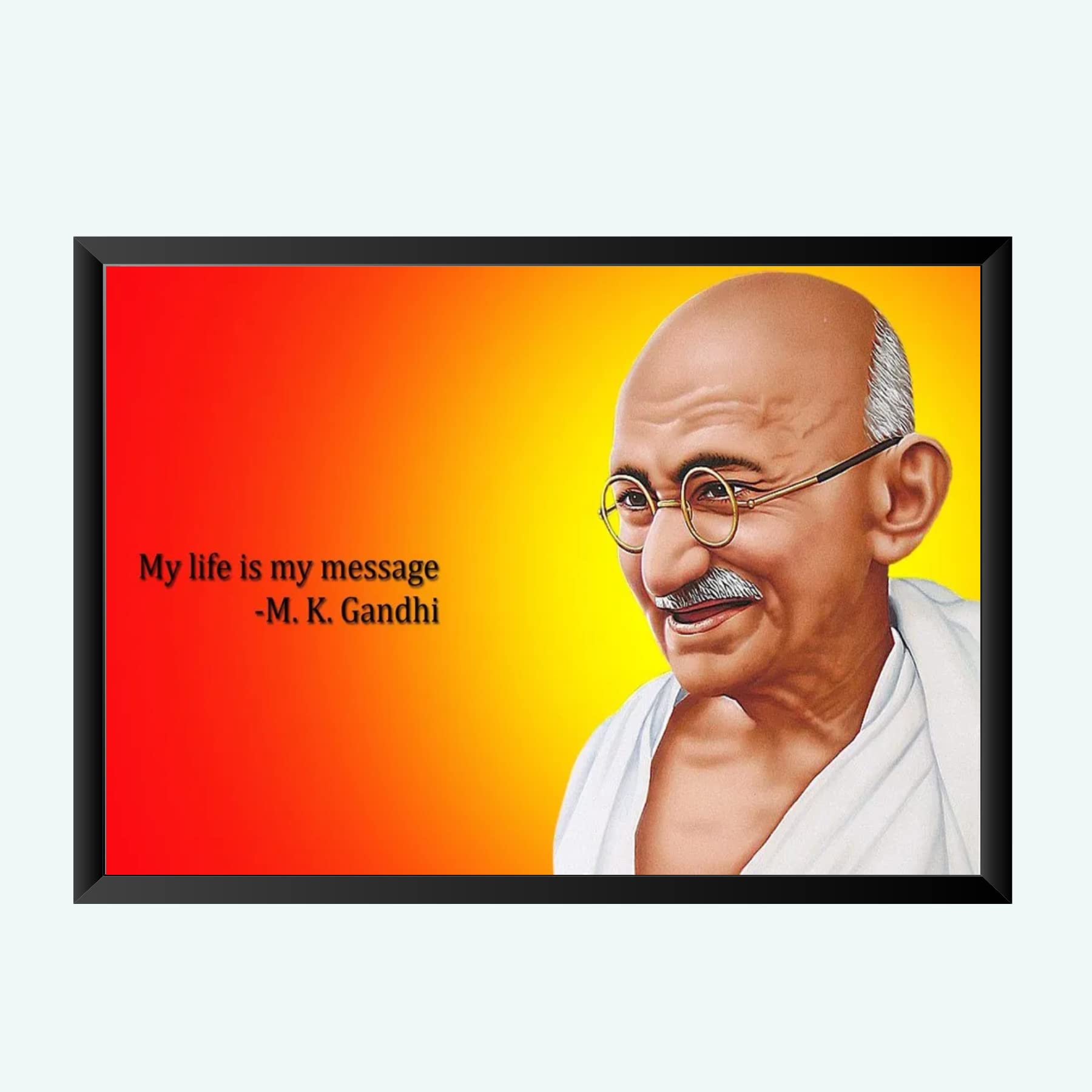 NOKKES Gandhi ji Wall Photo Frame For And Wall Decoration Wall Photo Frame Size 8X12 Inch_21