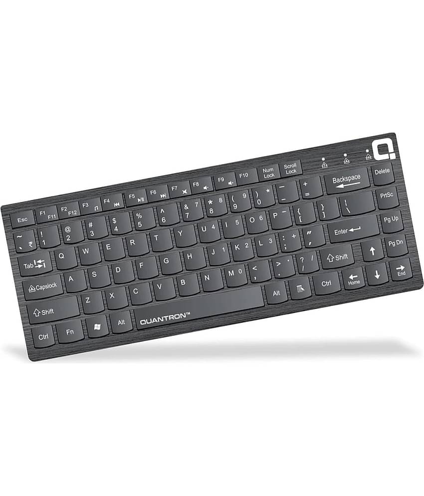 QUANTRON Black USB Wired Desktop Keyboard