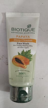 Biotique Advanced ayurveda Papaya Deep cleanse Face wash 