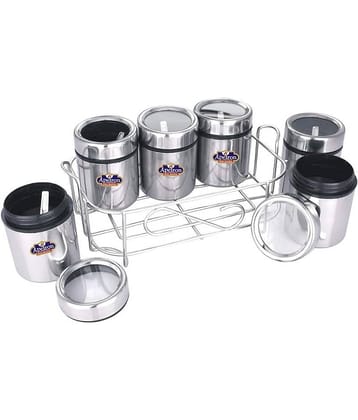 APEIRON Masala dabba Thread Steel Spice Container Set of 6 1050 mL