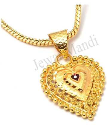 Jewar Mandi - Golden Pendant ( Pack of 1 )