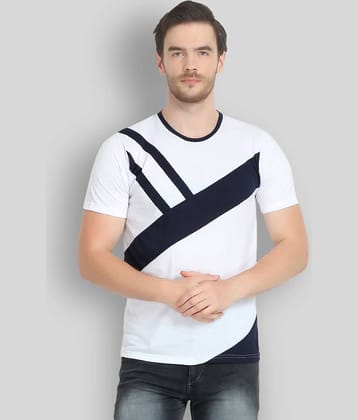 Glito Pack of 1 Cotton Blend Regular Fit Men's T-Shirt ( Off-White )