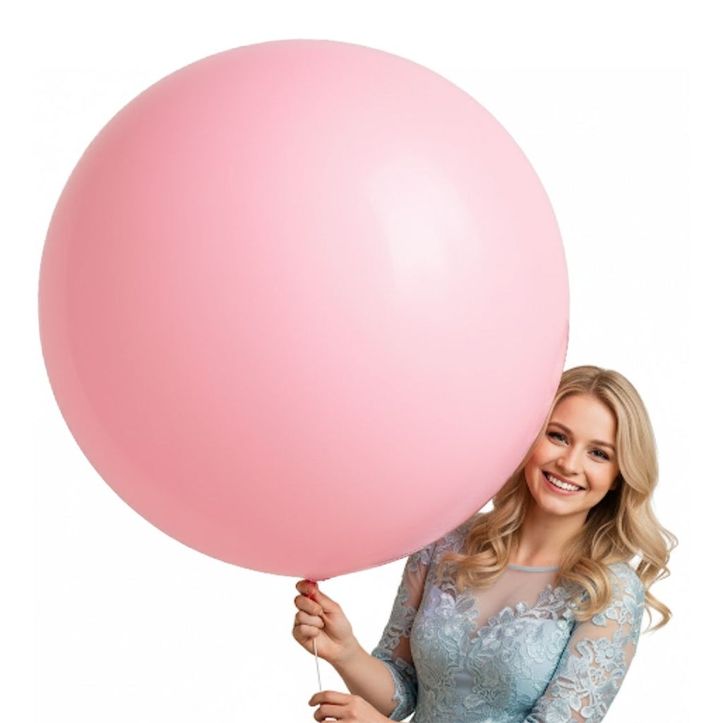Macaron Pink Bladder Balloon - 36 inches - 1PC - Party and Festive Needs | Buy online on ZillyBuy