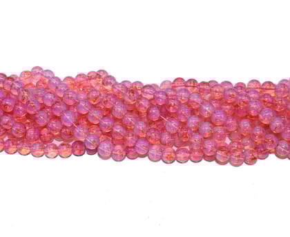 Spray Painted textured Round Glass Beads For Jewelry Making , 8 MM , (BWGB-035) Sold By Per String of Approx 100 Pcs-Per String of Approx 100 PCS (80 Gram) / 8 MM