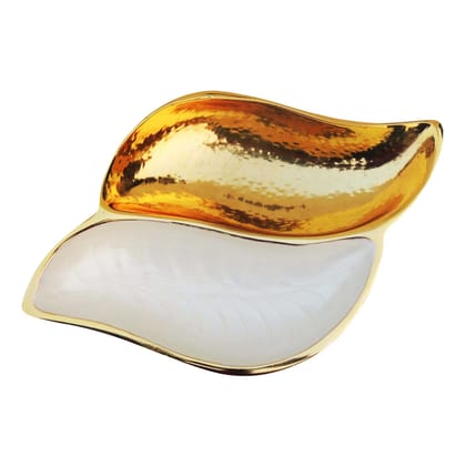Aluminium Decorative Sheep Gold & white (AMAS3224/10)