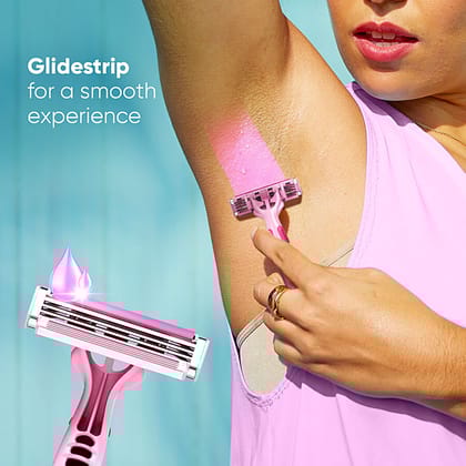 Gillette Venus Simply Venus 3 Blade Hair Removal Razor - For Women, 5 Pcs