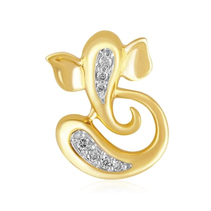 Senco Gold 18K Yellow Gold Cute Ganesha Kids Pendant (Gold Weight -  1.9 g / 0.06 Ct / HI-SI)