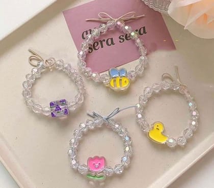 Kawaii 2 in 1 Bracelet Rubberband | Cute Kawaii Rubber Band (1pc)