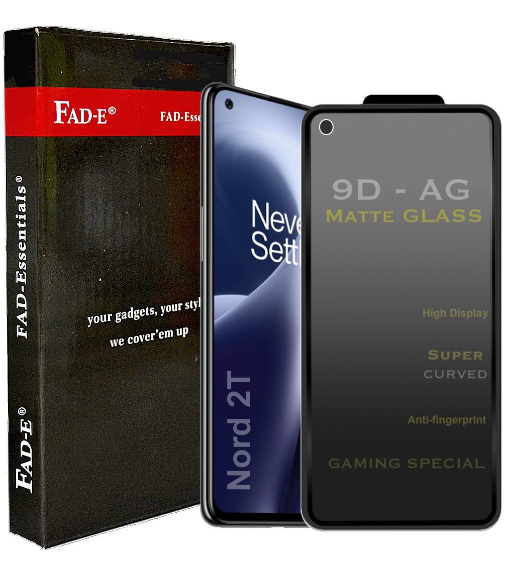FAD-E Edge to Edge Tempered Glass for OnePlus Nord 2T 5G (Matte Transparent)