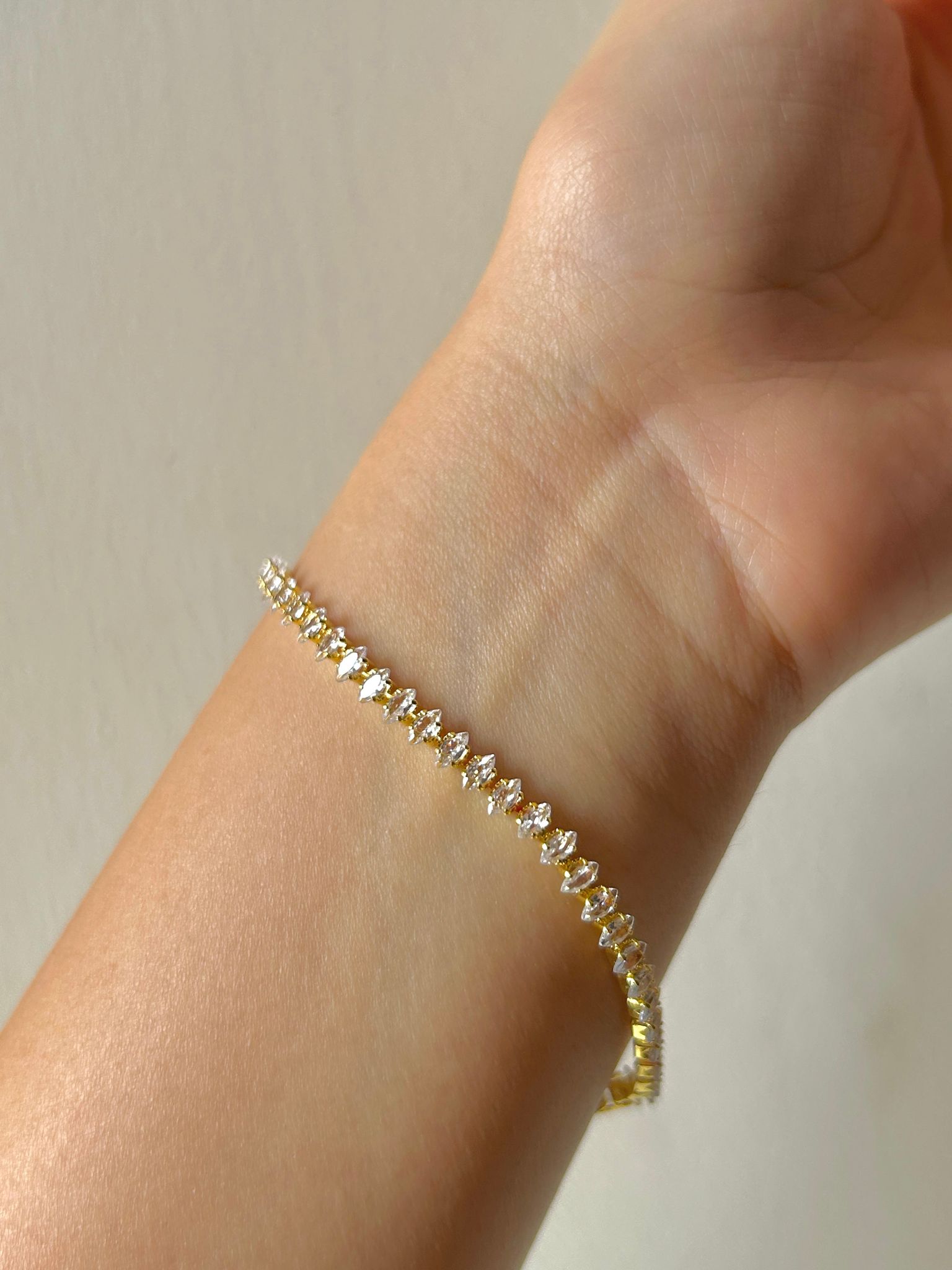 Georgina marquise Tennis Chain Bracelet