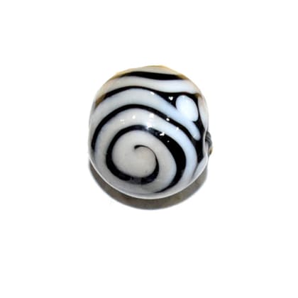 Handmade Fancy Lampwork Glass Beads For Jewelry Making Necklace , Earring and Bracelet (Round) SFL-1013-Per Packet 25 Pcs / 14 MM