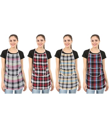 E-Retailer Set of 4 Cotton Apron
