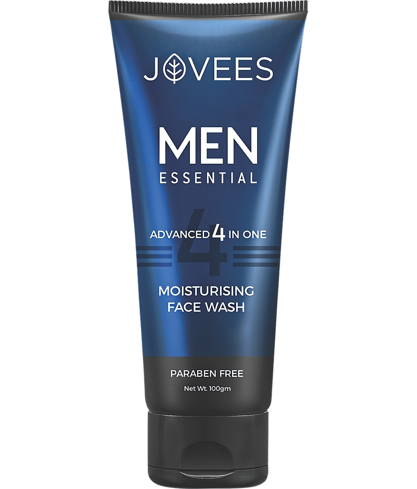 Jovees Herbal Men's Essential Advanced 4 in 1 Moisturizing Face Wash 100g (Pack of 1)