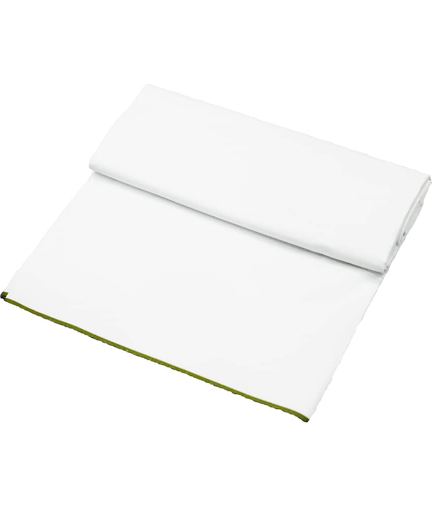 Shyam Handloom Cotton Men's Dhoti White ( Pack of 1 )