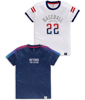 CODEZ Pack of 1 Boys Cotton Blend T-Shirt ( Multi Color )