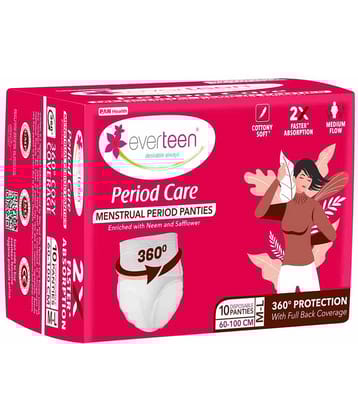 Everteen Cotton Dyed Women's Periods ( White ) M-L Period Panties