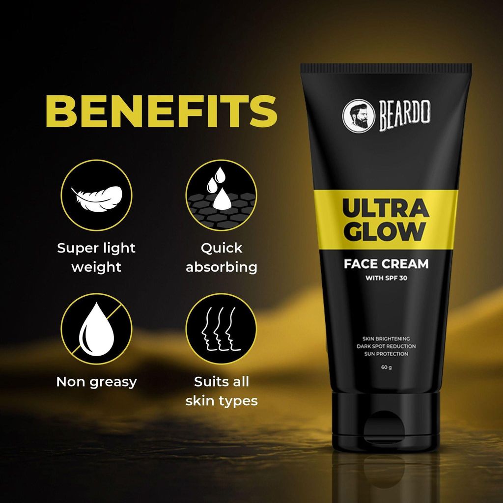 Beardo Ultraglow Face Cream & Ultraglow Facewash Combo