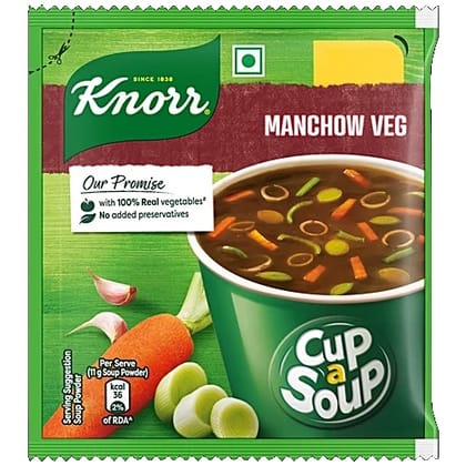 Knorr Manchow Cup A Soup - 100% Real Vegetables, No Added Preservatives, 11 g Knorr Manchow Cup A Soup - 100% Real Vegetables, No Added Preservatives, 11 g
