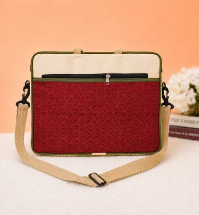 Handcrafted Jute Blockprinted Small Handbag