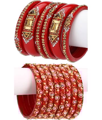 Somil Designer Wedding Fancy Glass Bangle Set For Party, Marriage, Function And Daily Use