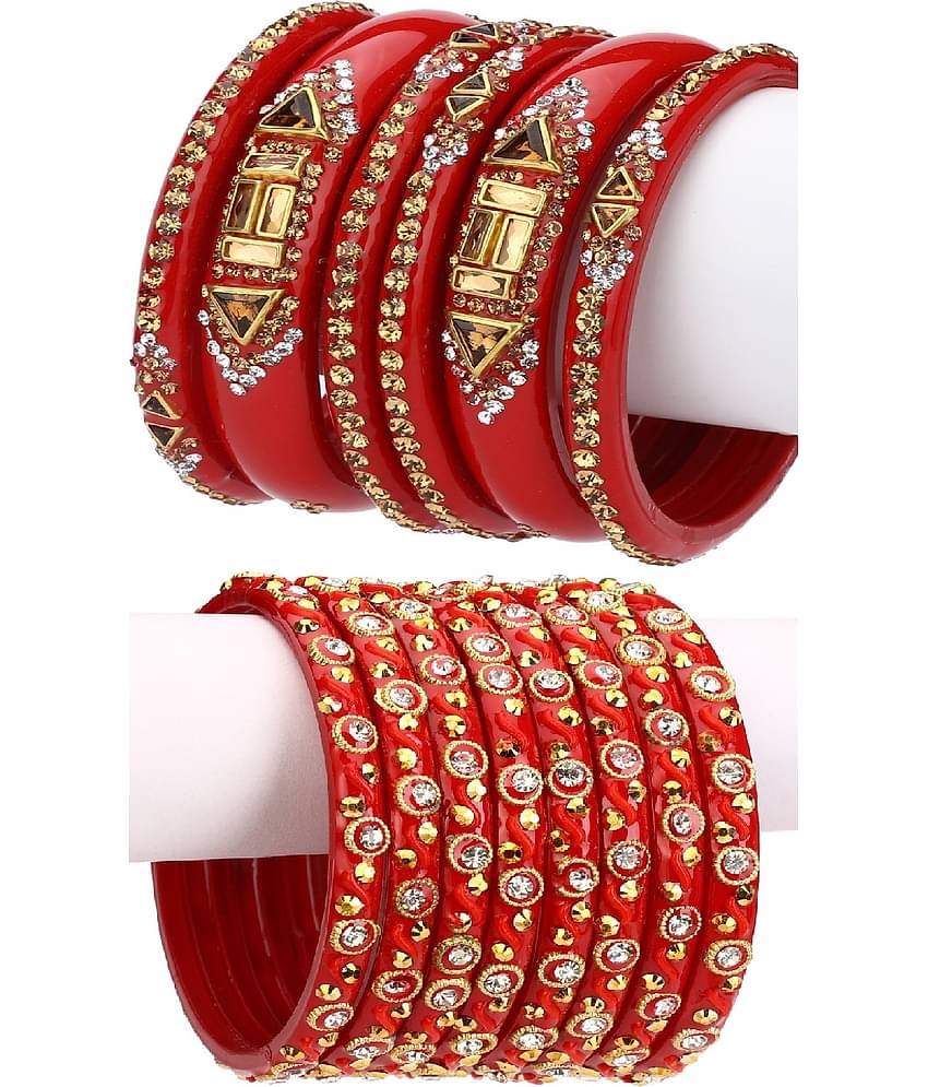 Somil Designer Wedding Fancy Glass Bangle Set For Party, Marriage, Function And Daily Use