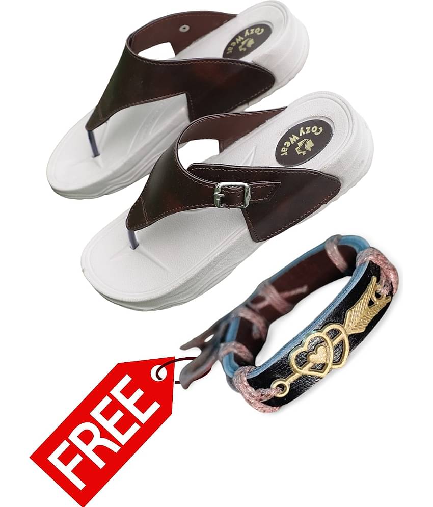 Cozy Wear Tan Women's Thong Flip Flop