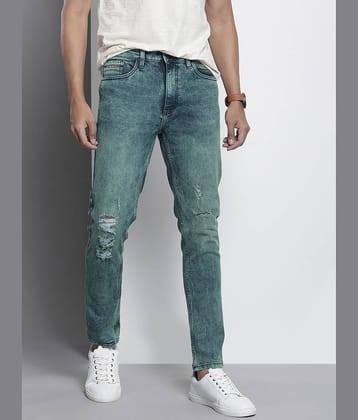 The Indian Garage Co Men Light Fade Stretchable Jeans